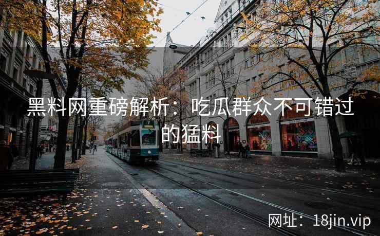 黑料网重磅解析：吃瓜群众不可错过的猛料