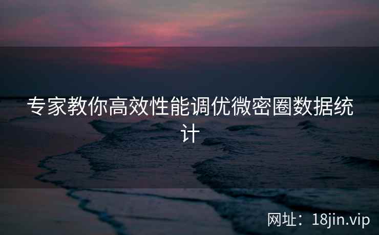 专家教你高效性能调优微密圈数据统计