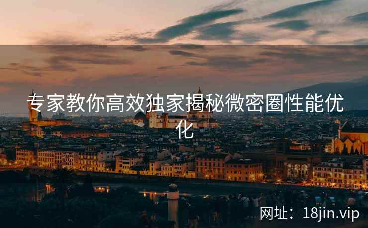 专家教你高效独家揭秘微密圈性能优化