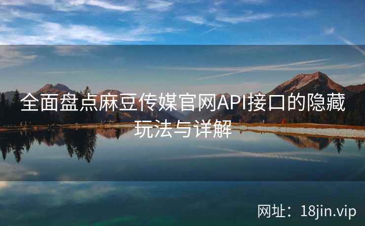全面盘点麻豆传媒官网API接口的隐藏玩法与详解