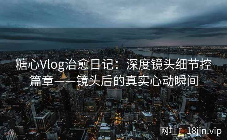 糖心Vlog治愈日记：深度镜头细节控篇章——镜头后的真实心动瞬间