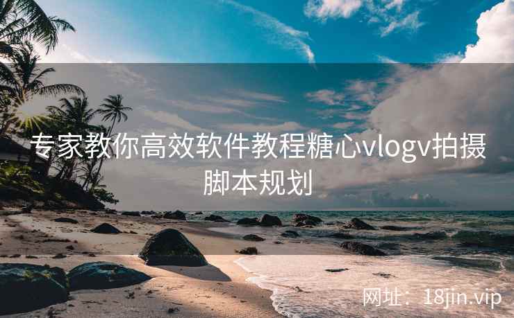 专家教你高效软件教程糖心vlogv拍摄脚本规划