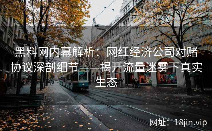 黑料网内幕解析：网红经济公司对赌协议深剖细节——揭开流量迷雾下真实生态