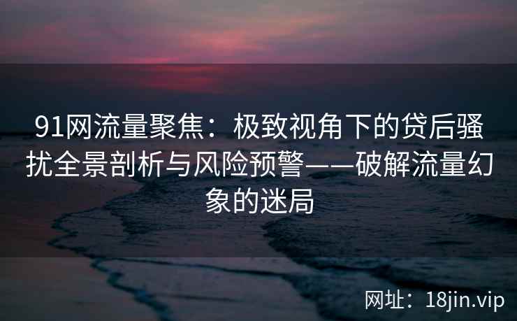 91网流量聚焦：极致视角下的贷后骚扰全景剖析与风险预警——破解流量幻象的迷局
