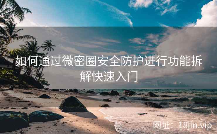 如何通过微密圈安全防护进行功能拆解快速入门