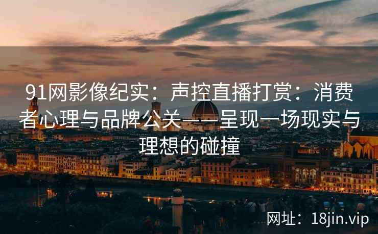 91网影像纪实：声控直播打赏：消费者心理与品牌公关——呈现一场现实与理想的碰撞  第1张