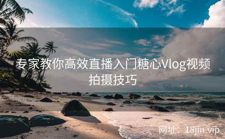 专家教你高效直播入门糖心Vlog视频拍摄技巧  第1张
