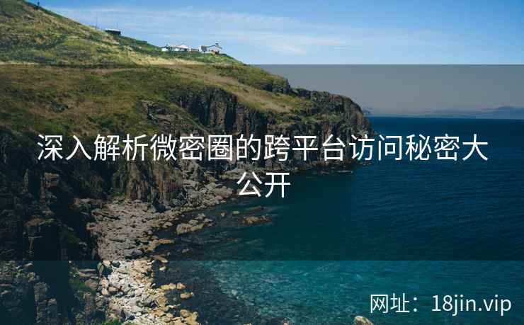 深入解析微密圈的跨平台访问秘密大公开  第2张