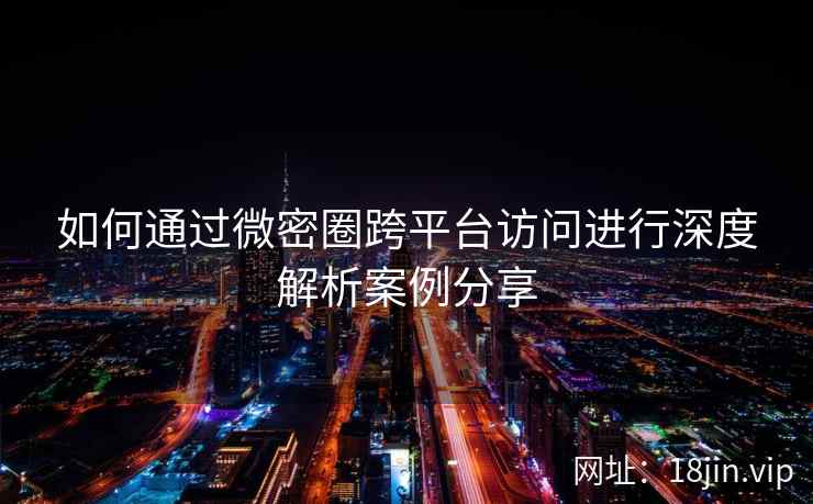如何通过微密圈跨平台访问进行深度解析案例分享  第2张