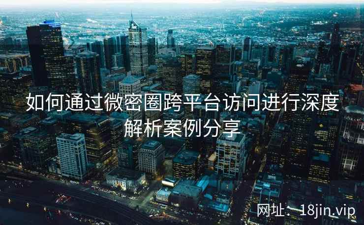 如何通过微密圈跨平台访问进行深度解析案例分享  第1张